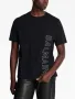 BALMAIN Black Embossed Logo Relaxed Fit Мъжка Тениска size M, снимка 1