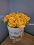 Букет от вечни сатенени рози, снимка 1
