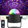 Нова топка прожектор Парти LED диско светлина RGB 360° с дистанционно управление, снимка 2