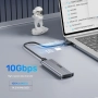 USB Външна кутия за SSD M.2 NVMe 10Gbps USB 3.1 Type-C/A + Гаранция, снимка 3