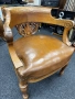 Старинно кресло стол дърворезба, снимка 4