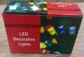 Многоцветни коледни LED лампички със снежинки с щепсел - Многоцветни, дължина - 5м ,28бр лампички., снимка 1