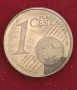  Германска монета от 1Евро цент със буквата (F) 2002г., снимка 8