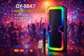 Bluetooth Тонколона , Led осветление, 2 х 8 инча ,микрофон, снимка 7