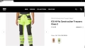 HELLY HANSEN 77472 Hi Vis Construction Stretch Work размер 52 / L работен панталон W4-420, снимка 2