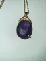 Колие с висулка аметист , снимка 4