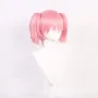 Аниме къса розова перука с две опашки, снимка 4