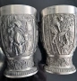 Колекционерски чаши с релефни сцени на исторически мотиви, снимка 3