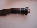 Стар нож кукри рог с кания , снимка 8
