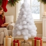 Изкуствена коледна елха в бяло – пухкав снежен ефект, снимка 2