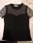 Блуза с лъскава мрежа , снимка 1 - Тениски - 45031986