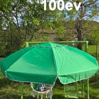 Градинански чадър с чупещо рамо и UV защита с ВЕТРОУСТОИЧИВА КЛАПА 220/220см, снимка 5 - Градински мебели, декорация  - 45682421