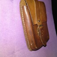 Чанта за колан естествена  кожа голям мобилен и друго 150х98х22мм, снимка 2 - Чанти - 45389331