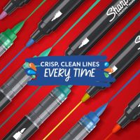 Sharpie Креативни маркери с акрилна боя, без разливане, на водна основа - 5 броя, снимка 3 - Ученически пособия, канцеларски материали - 45484289