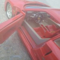 Ferrari F40 1987г. Burago 1:18  колекционерски модел, снимка 9 - Колекции - 45080342