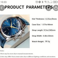 Многофункционален кварцов мъжки часовник за бизнес и спорт, снимка 5 - Мъжки - 45449895