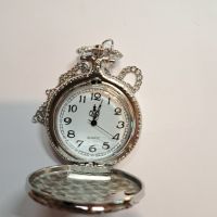 Уникален джобен часовник с Ретро локомотив, снимка 4 - Джобни - 45445528