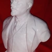 Гипсова скулптура на Ленин. СССР. възстановен, снимка 2 - Други ценни предмети - 45546368