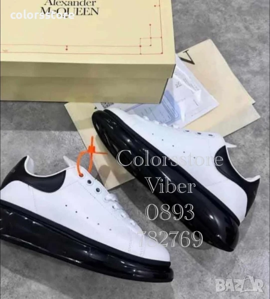 Мъжки бели кецове Alexander McQueen/BR59b, снимка 1