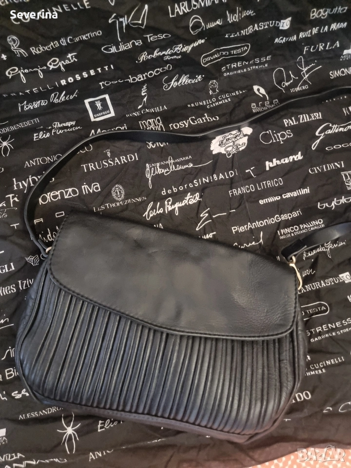 Depeshe* Естествена кожа чанта с дълга дръжка , снимка 1