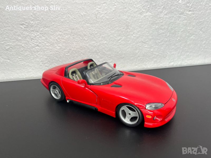 Италианска метална количка Burago / Dodge - Viper. №5356, снимка 1