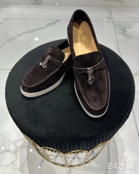 обувки от естествен велур loro piana, снимка 1