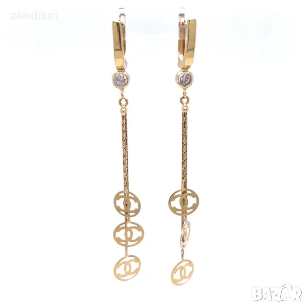 Златни обеци 3,65гр. 14кр. проба:585 модел:30499-2, снимка 1