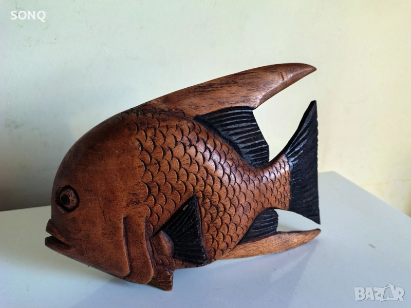 Страхотна Риба-Дърворезба, снимка 1
