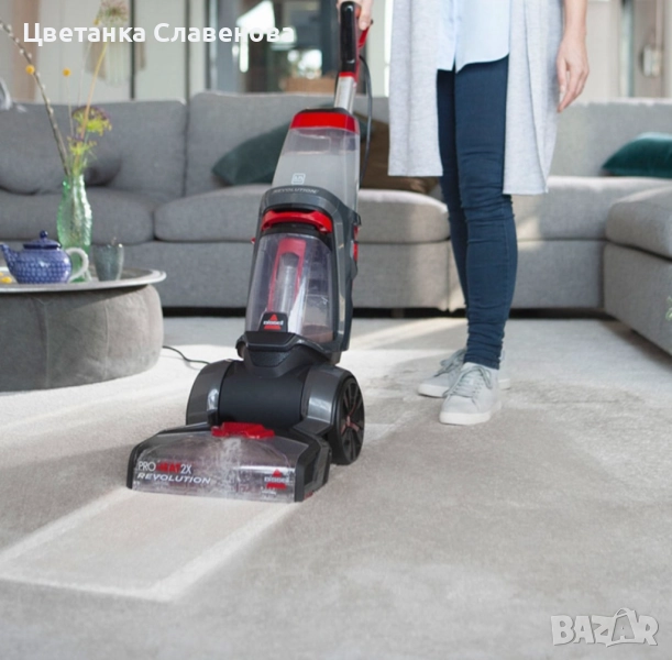 Перяща прахосмукачка за килими и тапицерия Bissell, Proheat, 2X Revolution, 2 ротационни четки , снимка 1