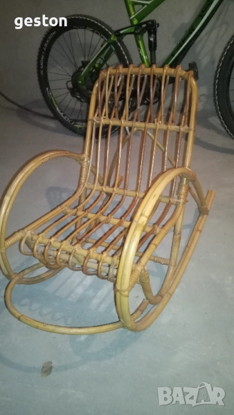 Детско дървено люлеещо се столче, снимка 1