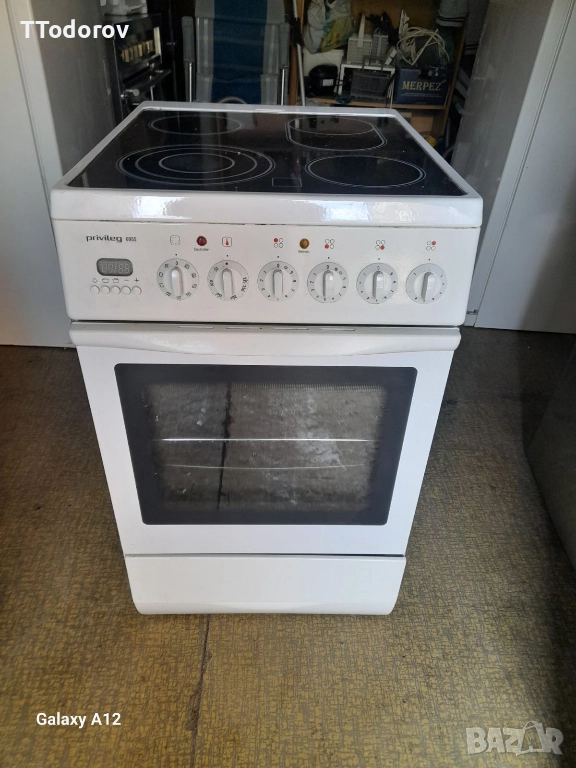Готварска печка с керамичен плот Privileg, 50 см широчина , снимка 1