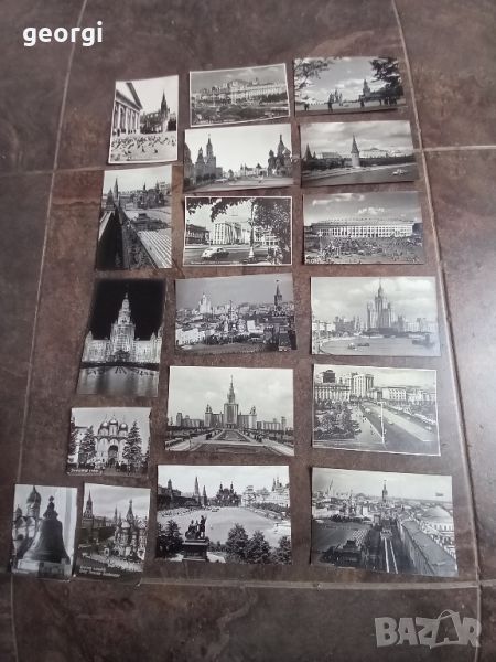 колекция черно бели пощенски картички СССР Москва, снимка 1
