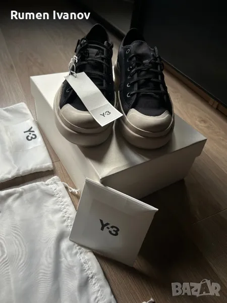 Обувки Y-3 ajatu court low black bliss, снимка 1