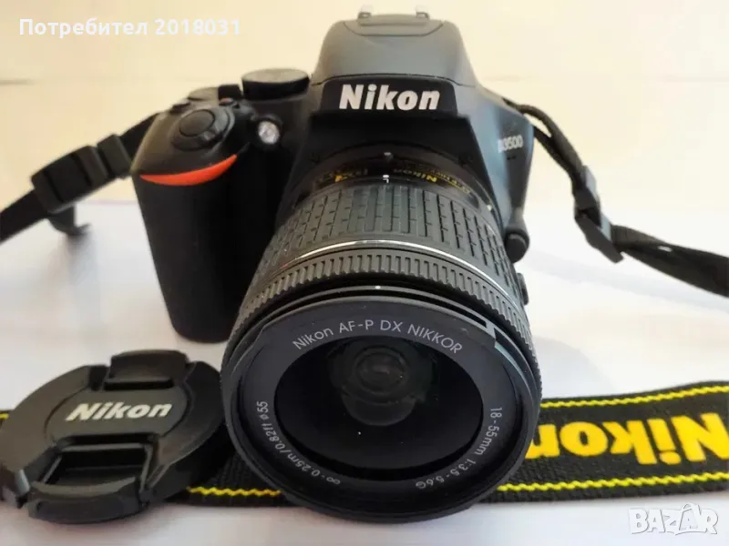 Нов Nikon D3500 + 18-55мм (само 650 кадъра), снимка 1