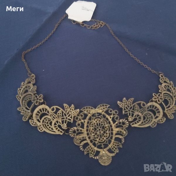 Колие Metallic Paisley Sleutelbeen Ketting, снимка 1