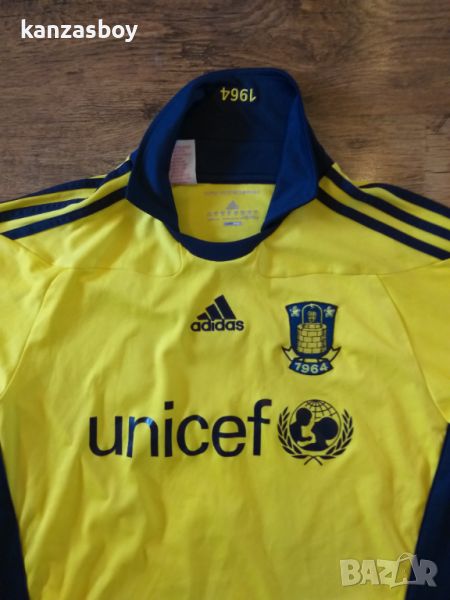 Adidas  2012-13 Brondby  Home Unicef Denmark - колекционерска тениска , снимка 1