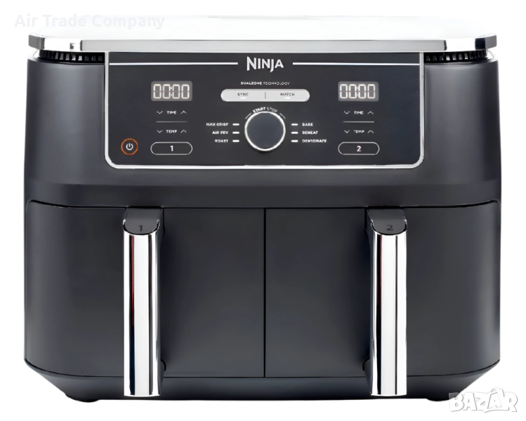 Фритюрник с горещ въздух Ninja AF400EU 9.5 L, черен, снимка 1