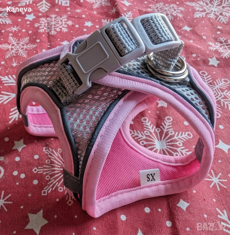 Розов нагръдник за малко куче или котка, снимка 1