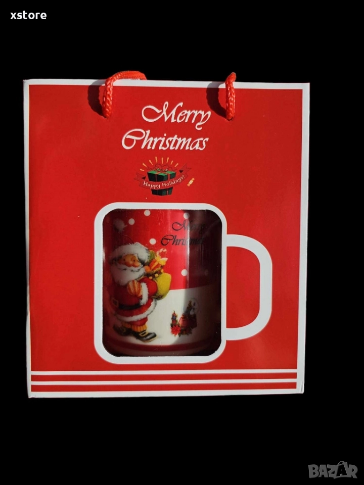 Оригинален коледен подарък чаша в оригинална опаковка и лъжичка, снимка 1