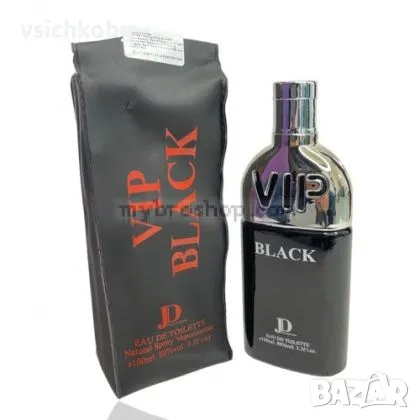  Луксозен парфюм VIP BLACK от Manasik 100 ml Жасмин, здравец, роза, пачули, кедър, сандалово дърво, снимка 1