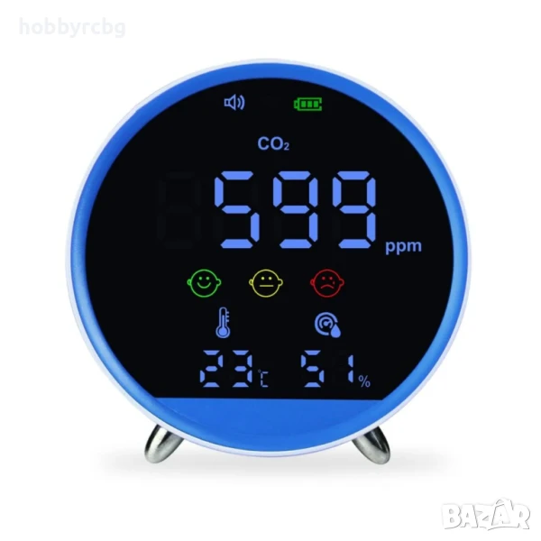 AQM-399, Компактен CO2 монитор, температура и влажност, снимка 1