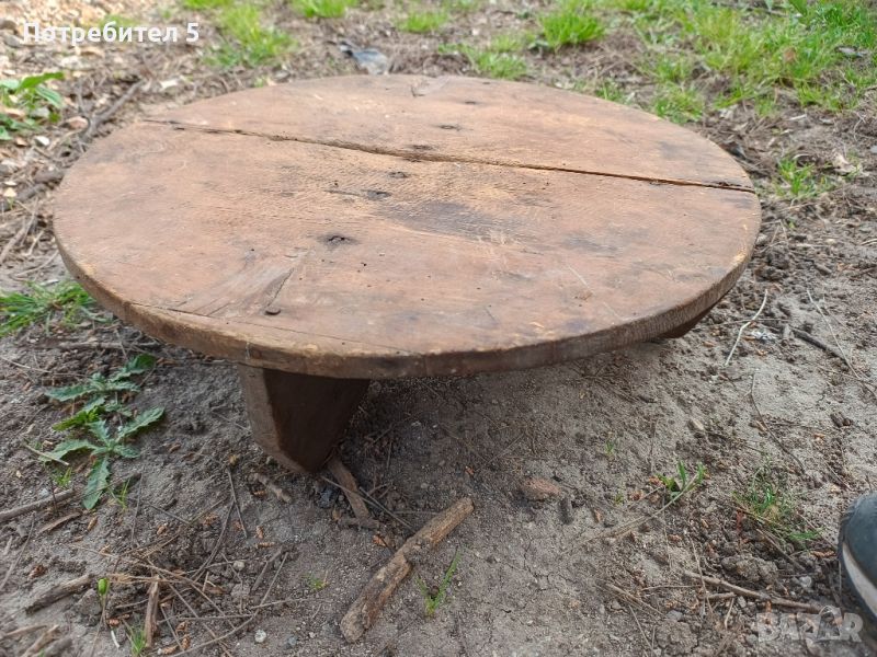 Старинна дървена маса  два броя (софра /парал, снимка 1