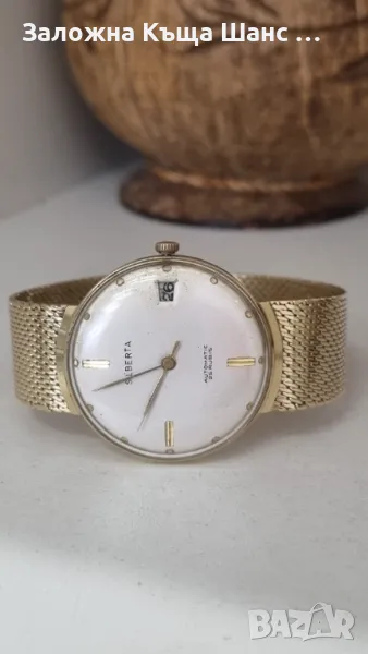 Vintage дамски златен часовник SILBERTA  AUTOMATIC 25 RUBIS , снимка 1