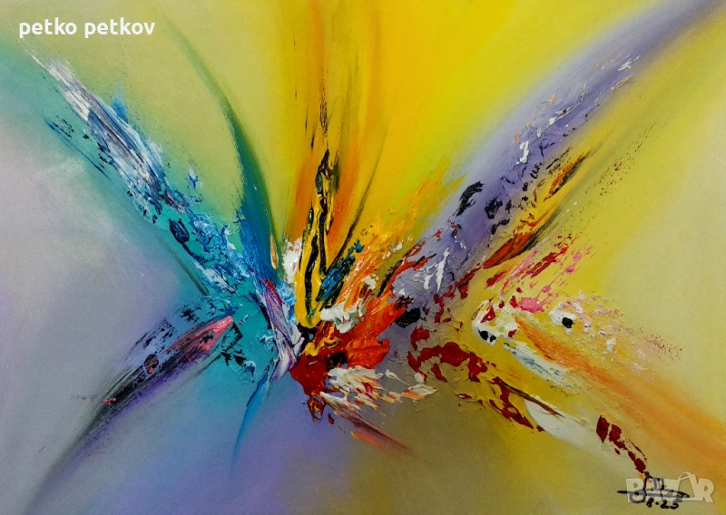 Абстрактна картина F62, снимка 1