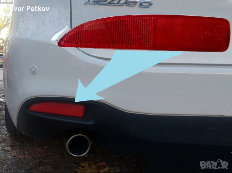 Рефлектор ляв за задна броня за Мазда Mazda , снимка 1