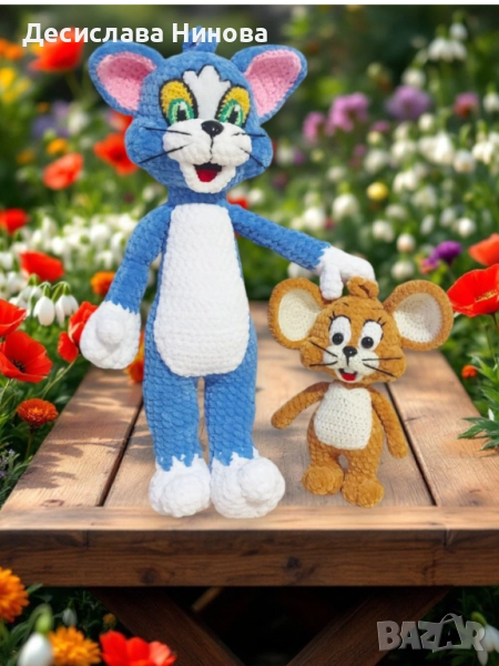 Том и Джери-ръчна изработка, снимка 1