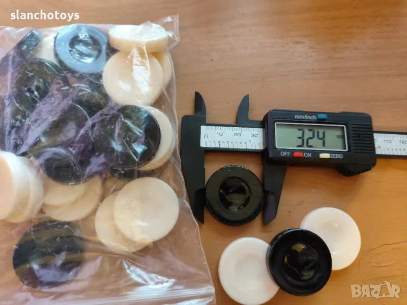 Големи луксозни бакелитови пулове за табла,стандартен размер. , снимка 1