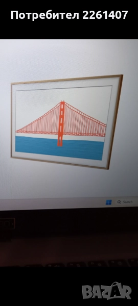 TV РАМКА SAMSUNG FRAME VG-SCFA43TKBXC in modern teak/ цвят тиково дърво/., снимка 1