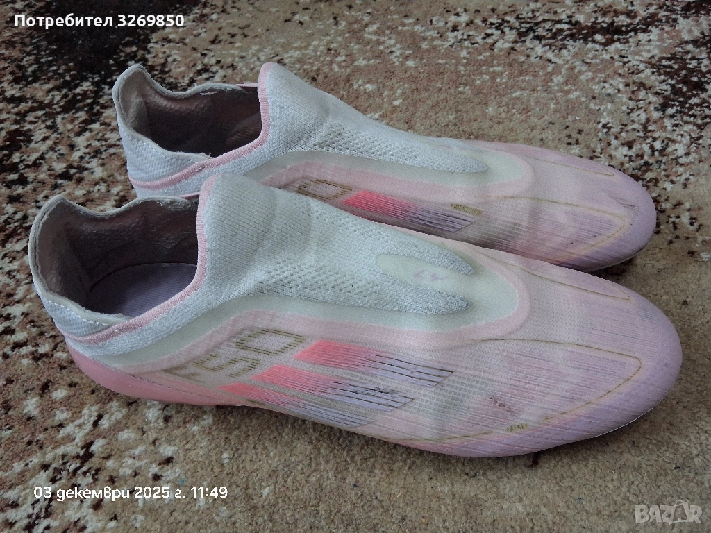 Бутонки Adidas F50 Elite Lamine Yamal LL FG - номер 43 ( 28 см.)розово, снимка 1