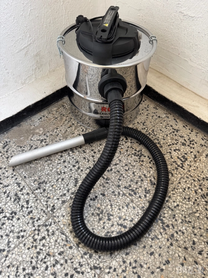 Прахосмукачка за Пепел ROWI RAS 800/18/1 Inox Basic Сухо Почистване, Неръждаема, 800 W!, снимка 1